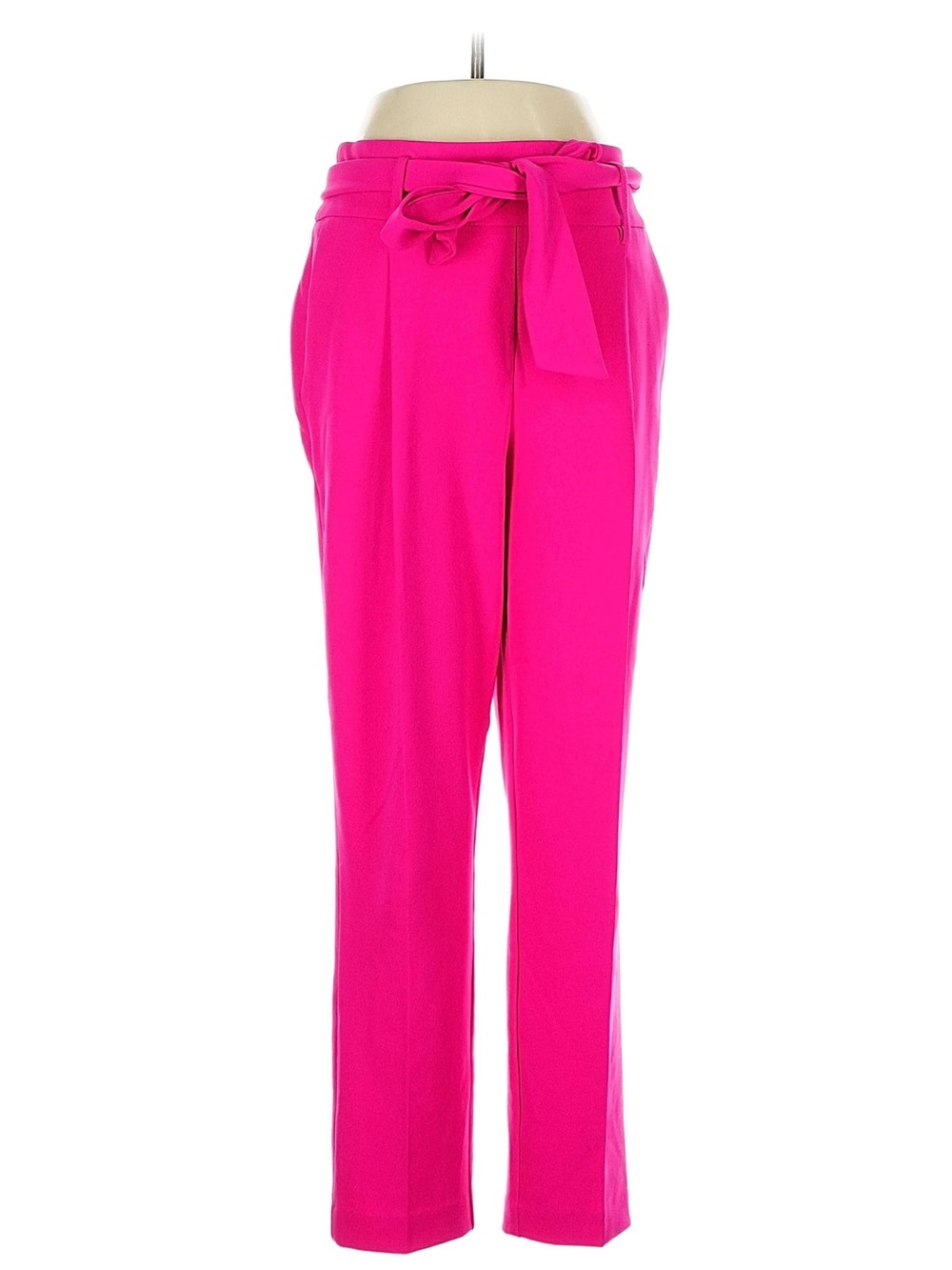 cupcakes & cashmere Straight-Leg Tie-Waist Pants - Hot Pink